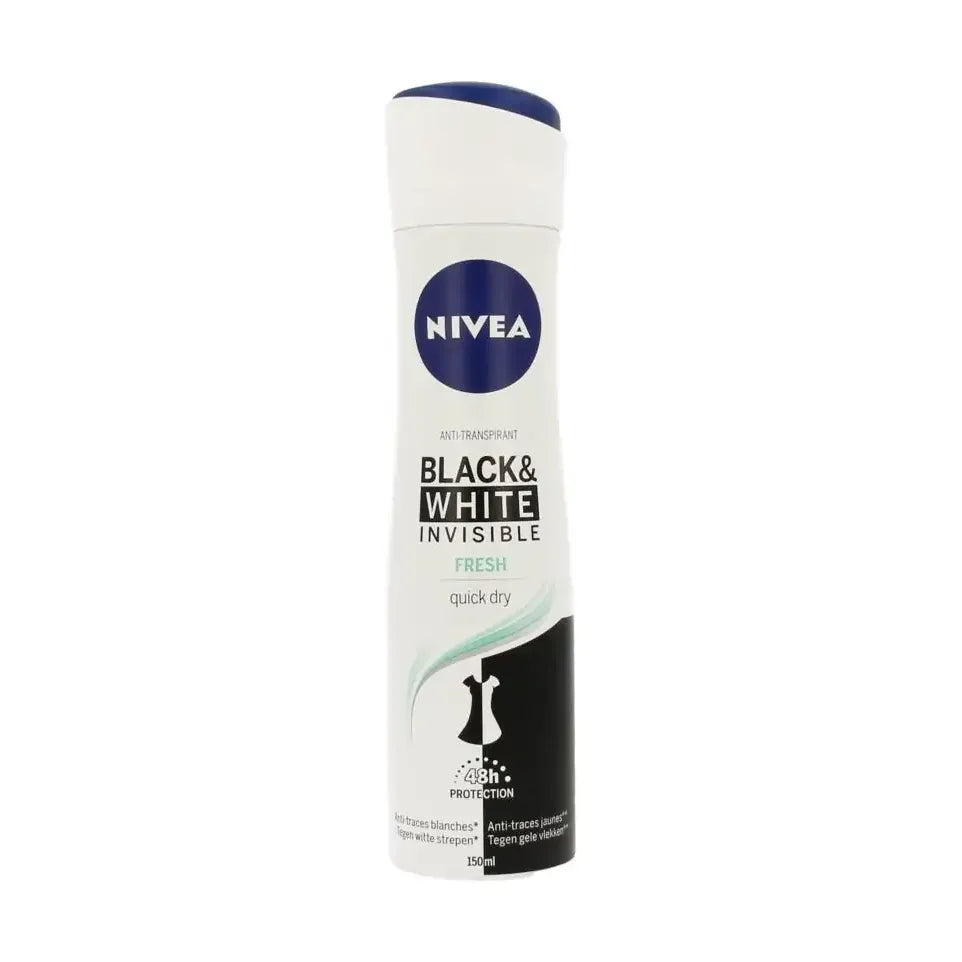 Nivea Deodorant spray invisible black & white fresh 150 ml