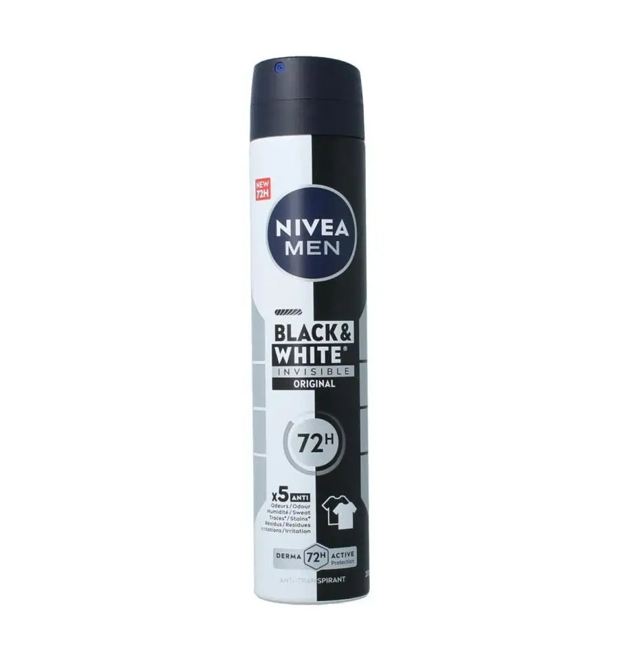 Nivea Men deodorant spray invisible black & white 200 ml