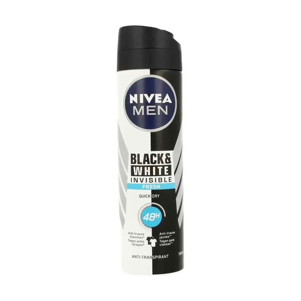 Nivea Men deodorant spray invisible black & white fresh 150 ml