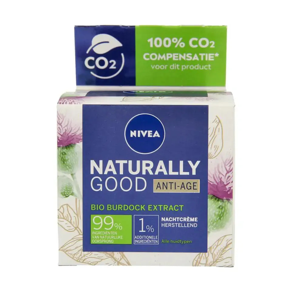 Nivea Naturally good nachtcreme anti age 50 ml
