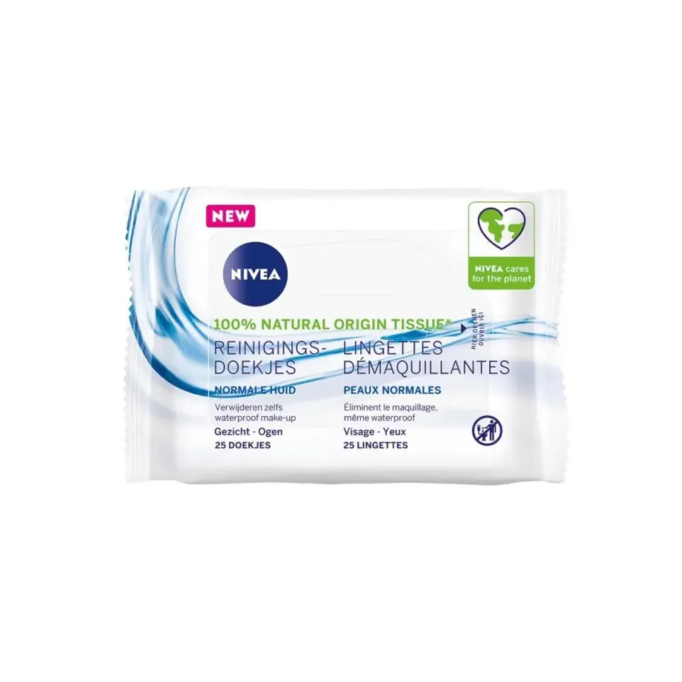 Nivea Verfrissende doekjes normale/gemengde huid 25 stuks
