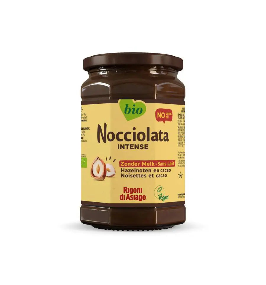 Nocciolata Hazelnootpasta zonder melk biologisch 650 gram