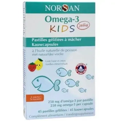 Norsan Omega-3 kids jelly 45 gummies