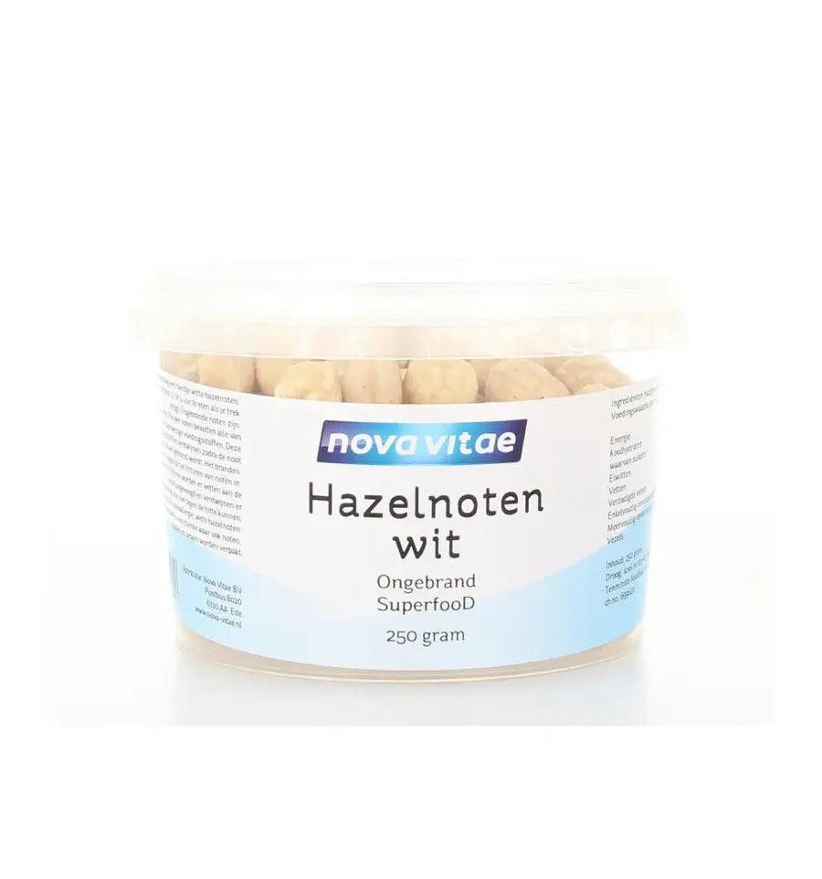Nova Vitae Hazelnoten wit ongebrand raw 250 gram