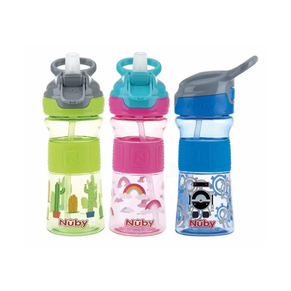 Nuby Flip it beker zachte tuit 360 ml 3+ jaar