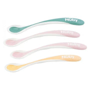 Nuby Warmtegevoelige lepel met zachte rand 4 stuks