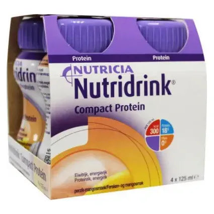 Nutricia Compact proteine perzik/mango 125 ml 4 stuks