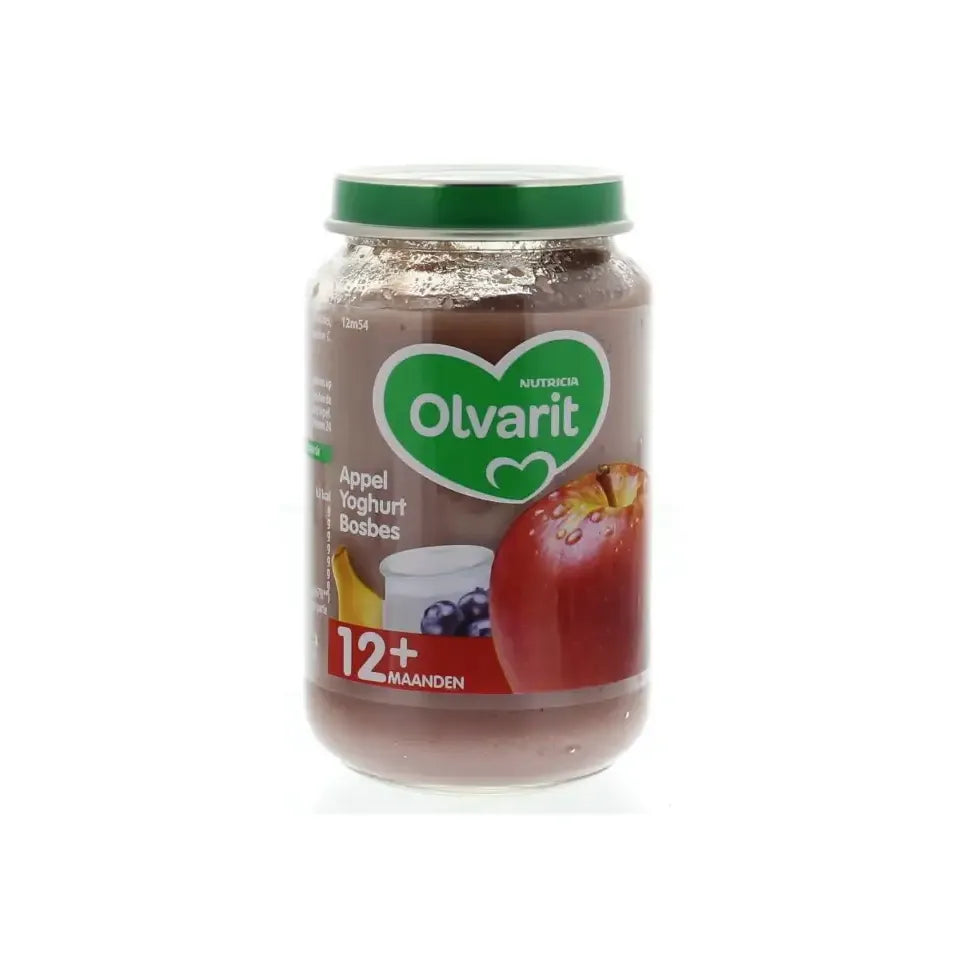 Olvarit Appel yoghurt bosbes 12M54 200 gram