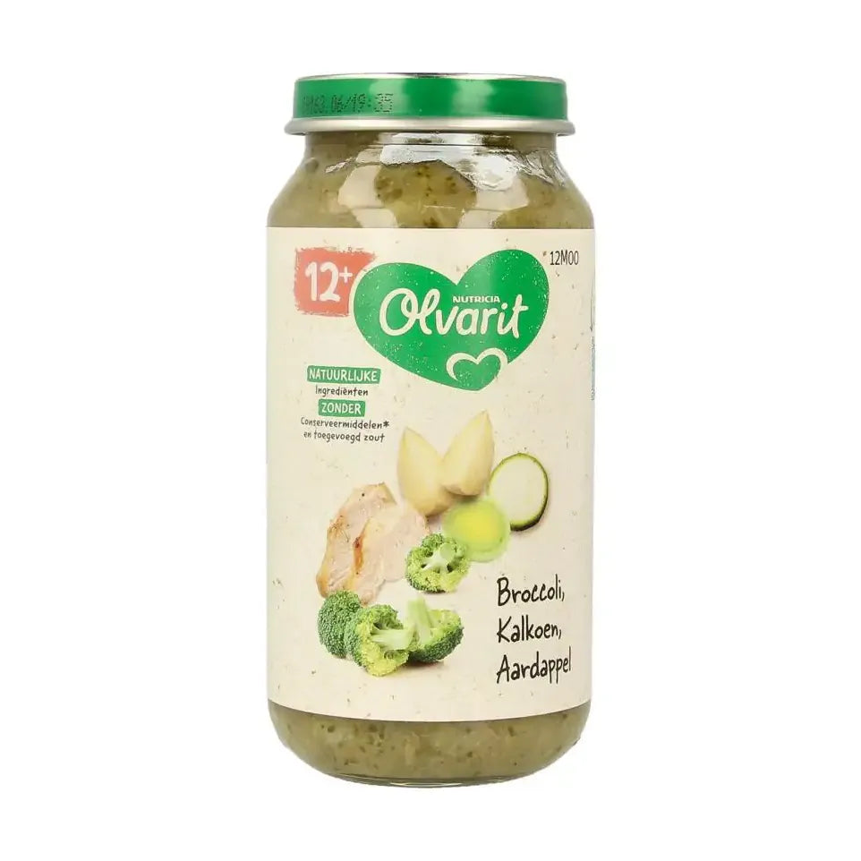 Olvarit Broccoli kalkoen aardappel 12M00 250 gram