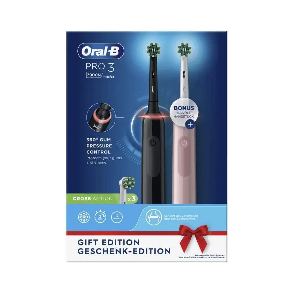 Oral B Elektrische tandenborstel pro 3 3900 black pink