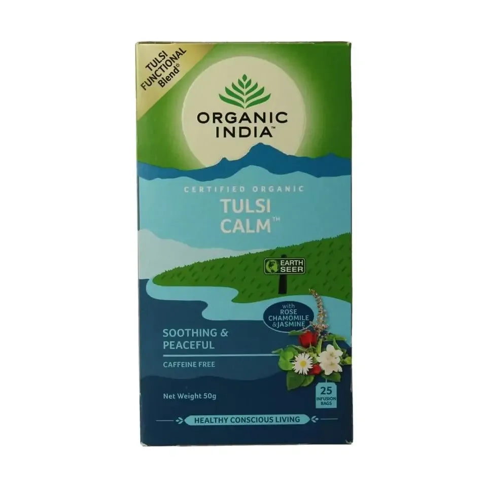 Organic India Tulsi calm tea biologisch 25 stuks