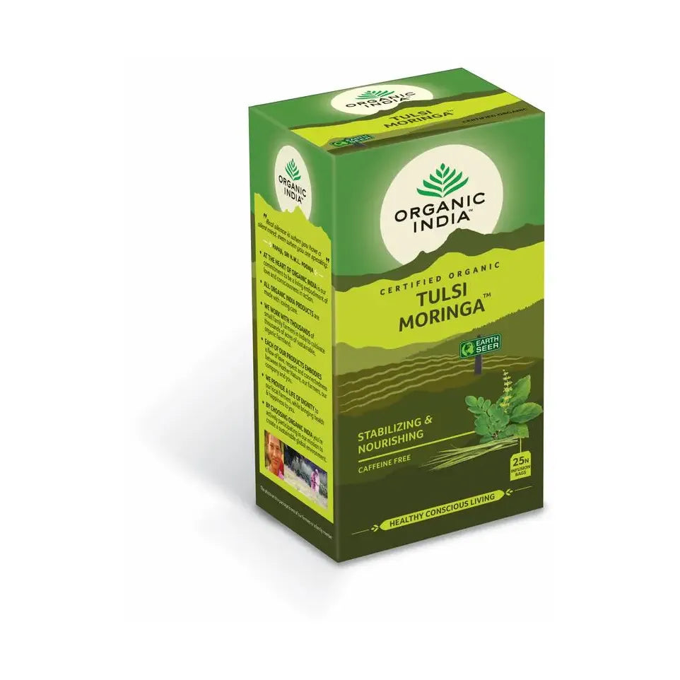 Organic India Tulsi moringa thee 25 zakjes