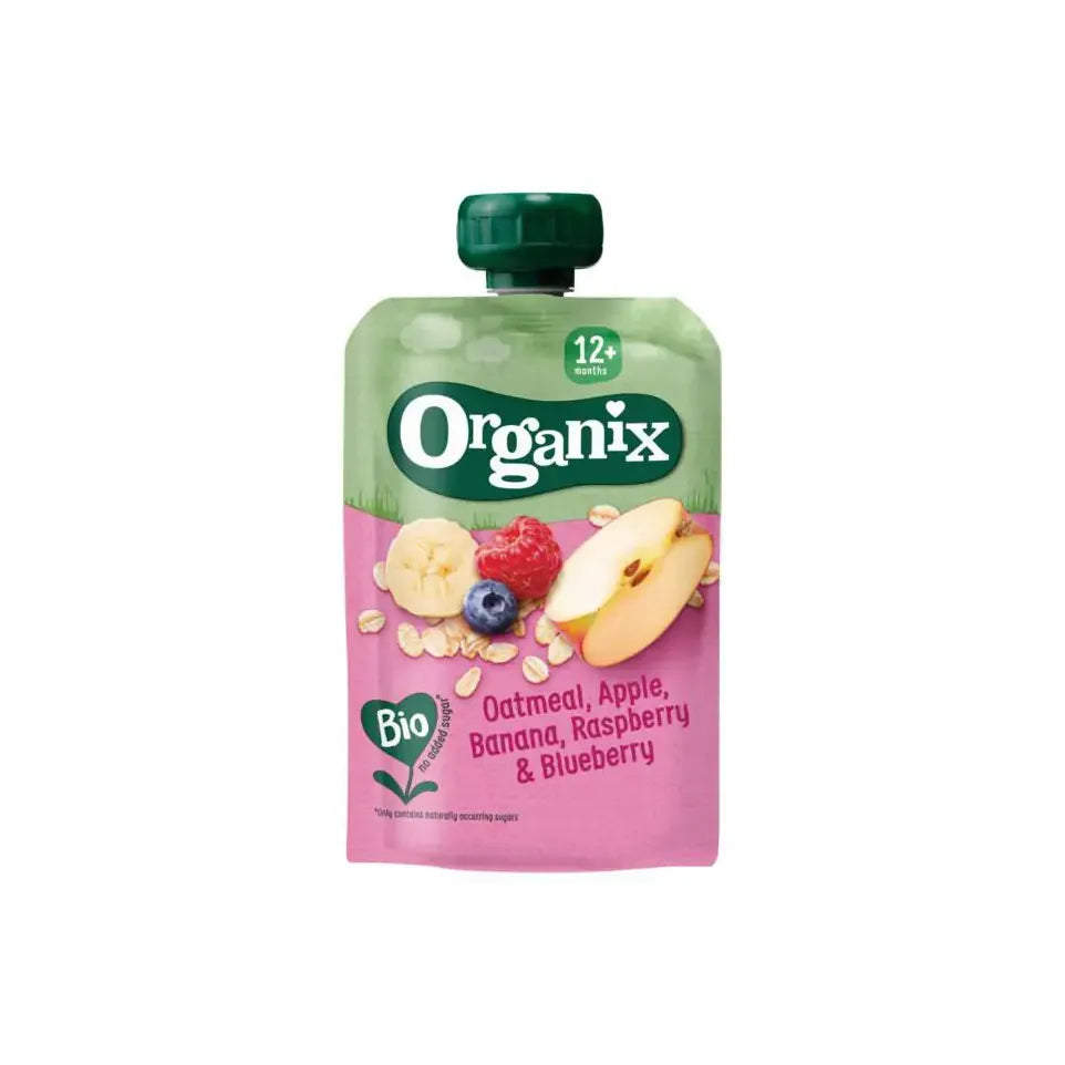 Organix Oatmeal apple banana raspberry blueberry 12+ 100 gram