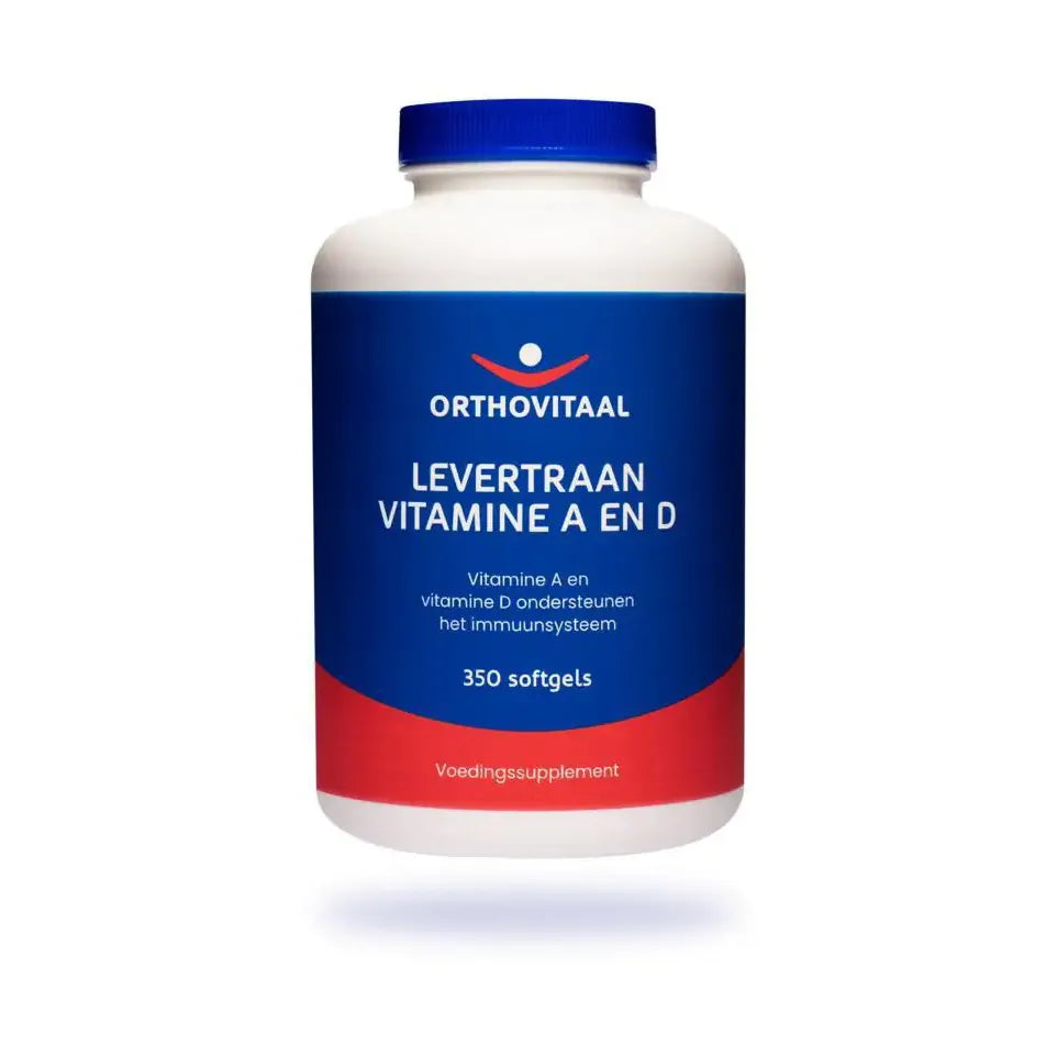 Orthovitaal Levertraan vitamine A en D 350 softgels