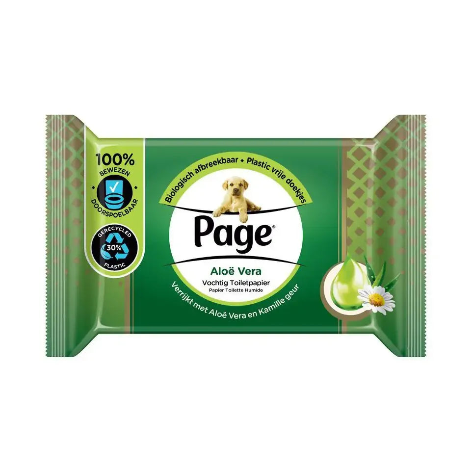 Page Vochtig toiletpapier aloe vera navulling 38 stuks
