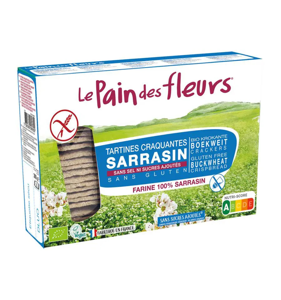 Le Pain Des Fleurs Boekweit Crackers Zonder Zout 300 gram