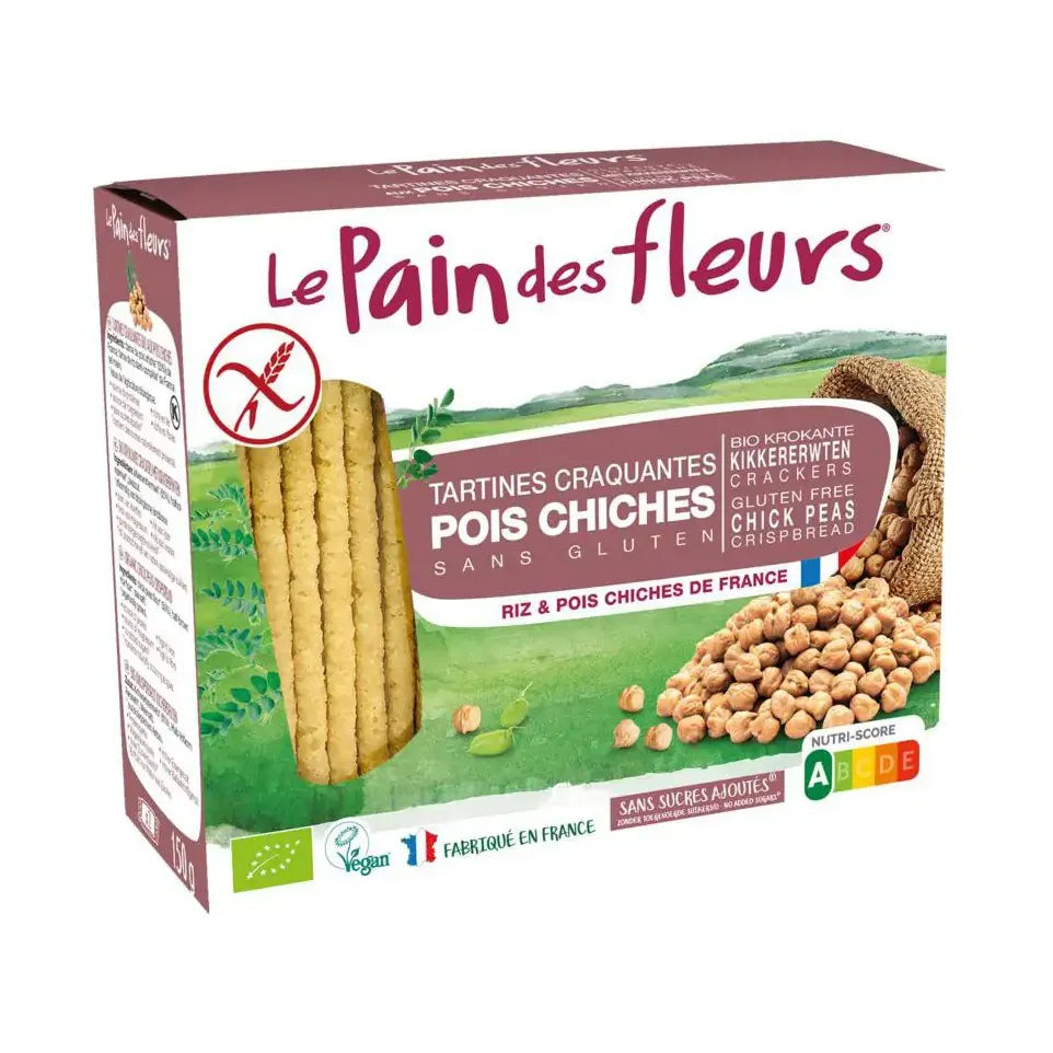 Le Pain Des Fleurs Kikkererwten crackers 150 gram