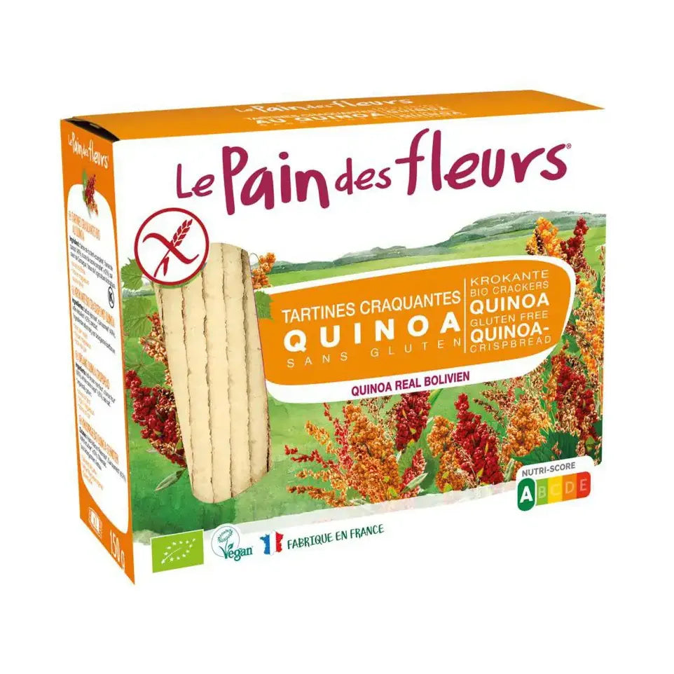 Le Pain Des Fleurs Quinoa crackers 150 gram