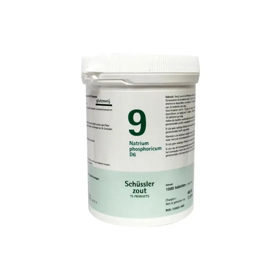 Pfluger Natrium phosphoricum 9 D6 Schussler 1000 tabletten