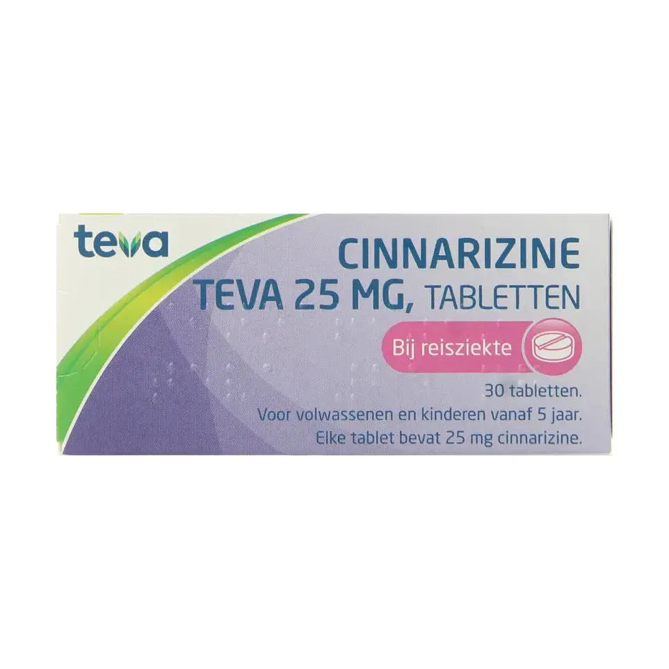 Teva Cinnarizine 25 mg 30 tabletten