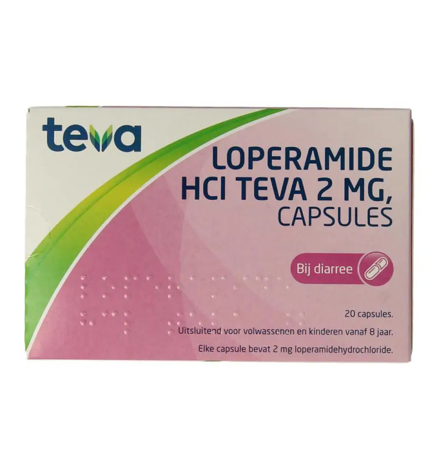 Teva Loperamide HCL 2 mg 20 capsules