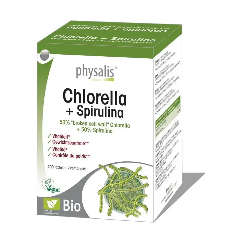 Physalis Chlorella & spirulina 200 tabletten