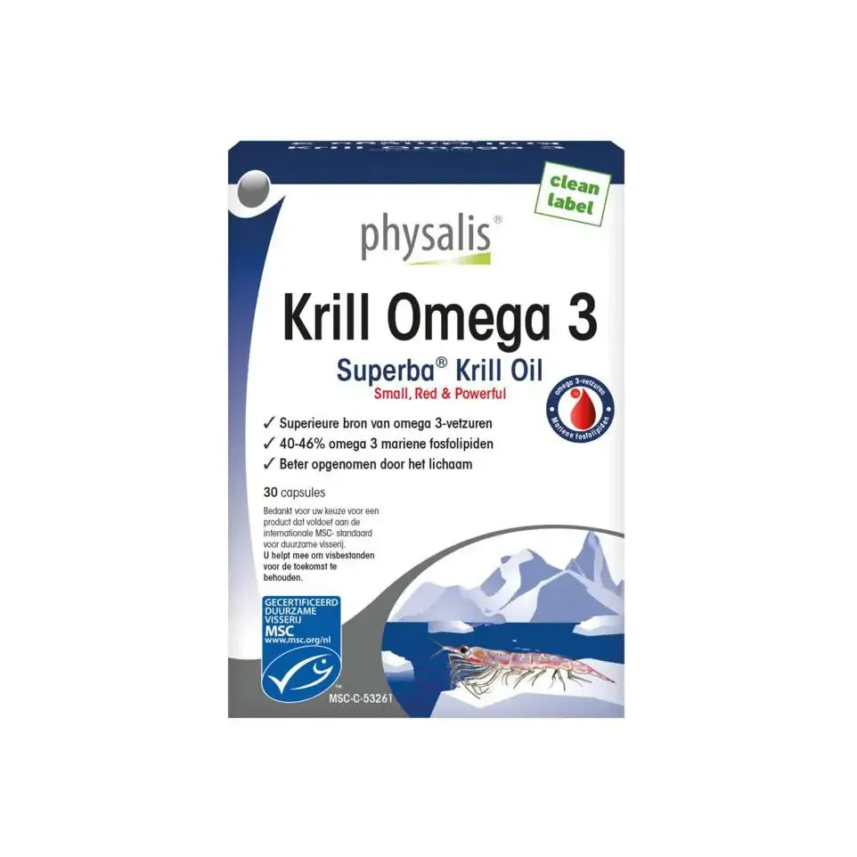 Physalis Krill omega 3 60 capsules