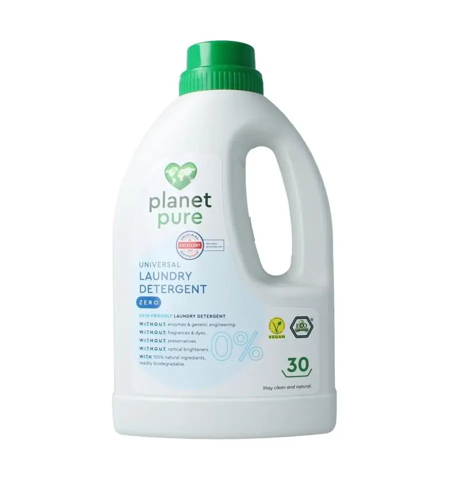 Planet Pure Wasmiddel vloeibaar universeel 0% zero 1500 ml
