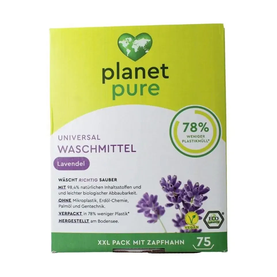 Planet Pure Wasmiddel vloeibaar universeel lavendel 3 liter