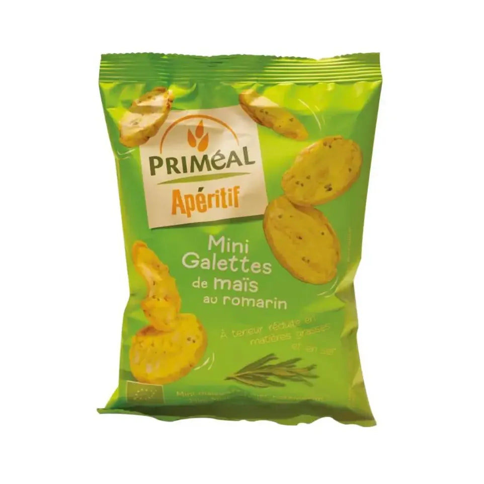 Primeal Aperitive mini maiscrackers olijf rozemarijn 50 gram
