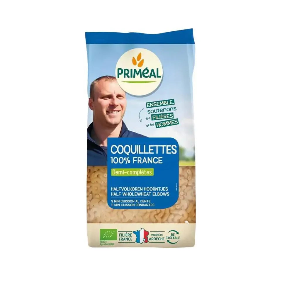Primeal Halfvolkoren hoorntjes 500 gram