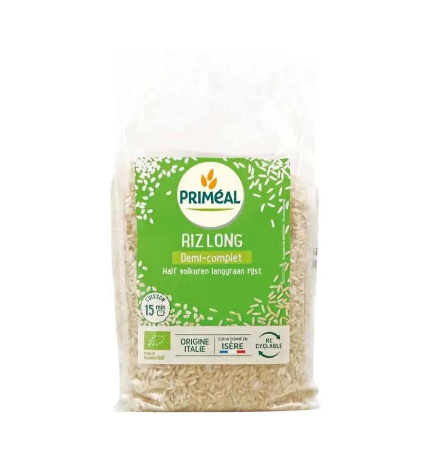 Primeal Halfvolkoren langgraan rijst 1 kg