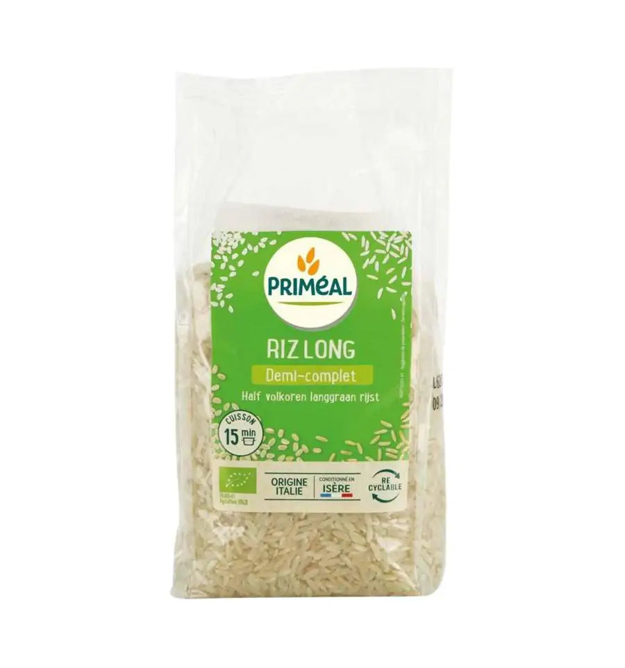Primeal Halfvolkoren langgraan rijst 500 gram