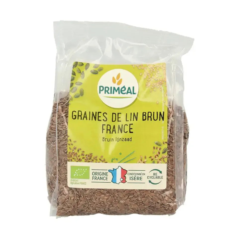Primeal Lijnzaad bruin biologisch 250 gram