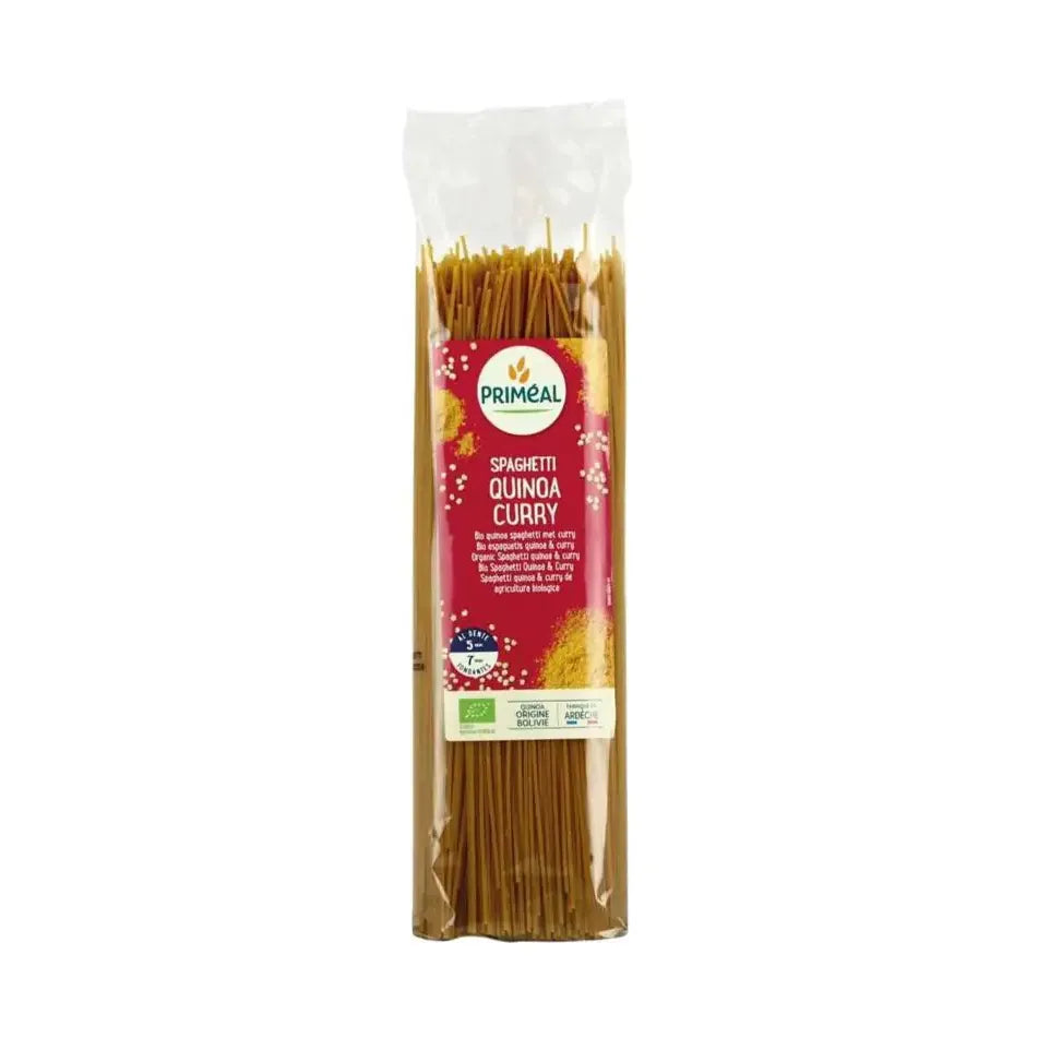 Primeal Organic spaghetti tarwe quinoa curry 500 gram