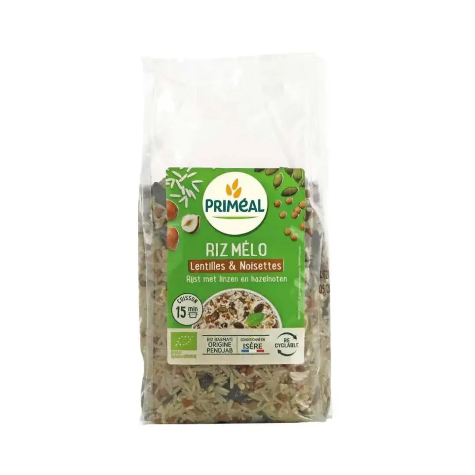Primeal Rijst linzen en hazelnoten 500 gram