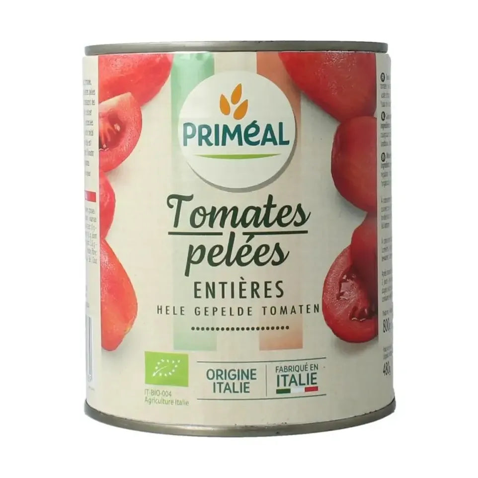 Primeal Tomaten gepeld biologisch 800 gram