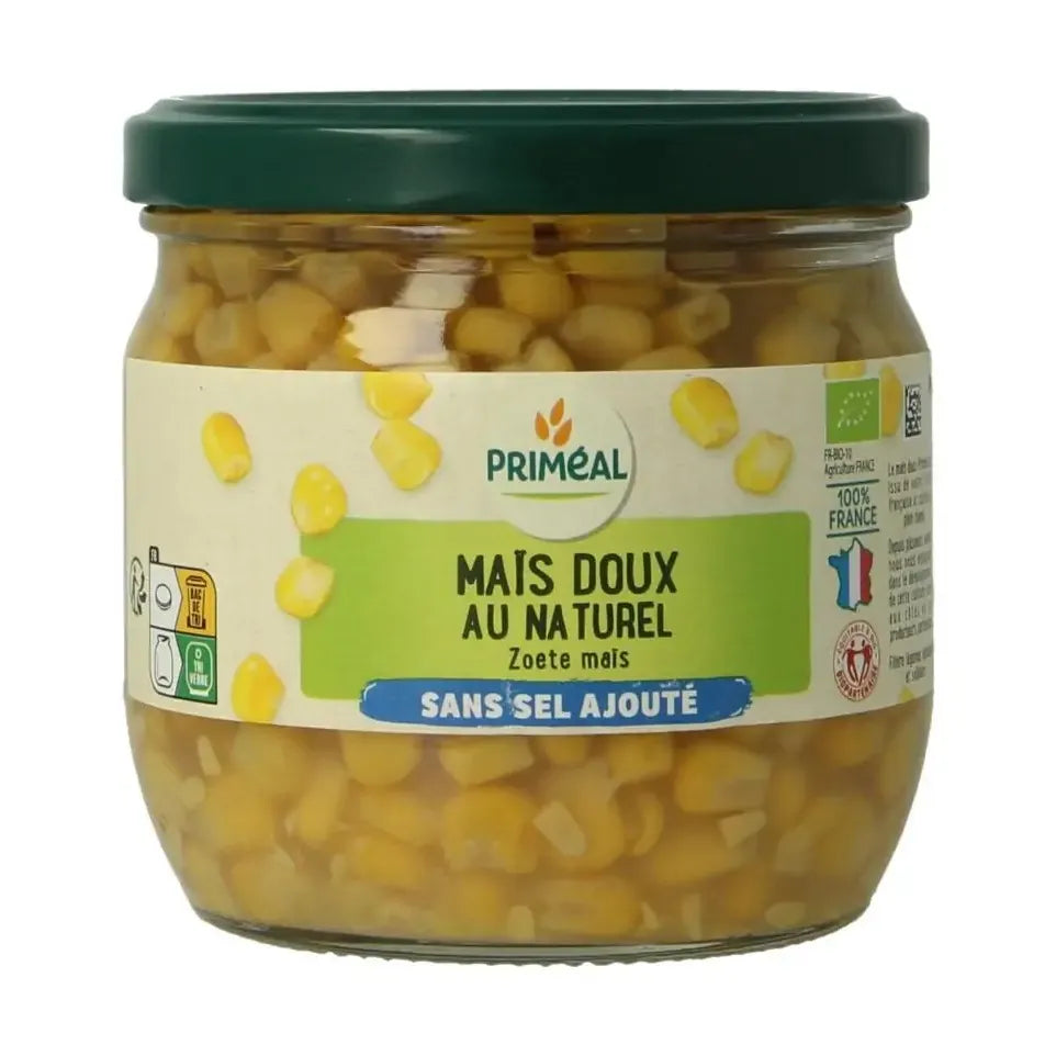 Primeal Zoete mais zonder toegevoegd zout biologisch 330 gram