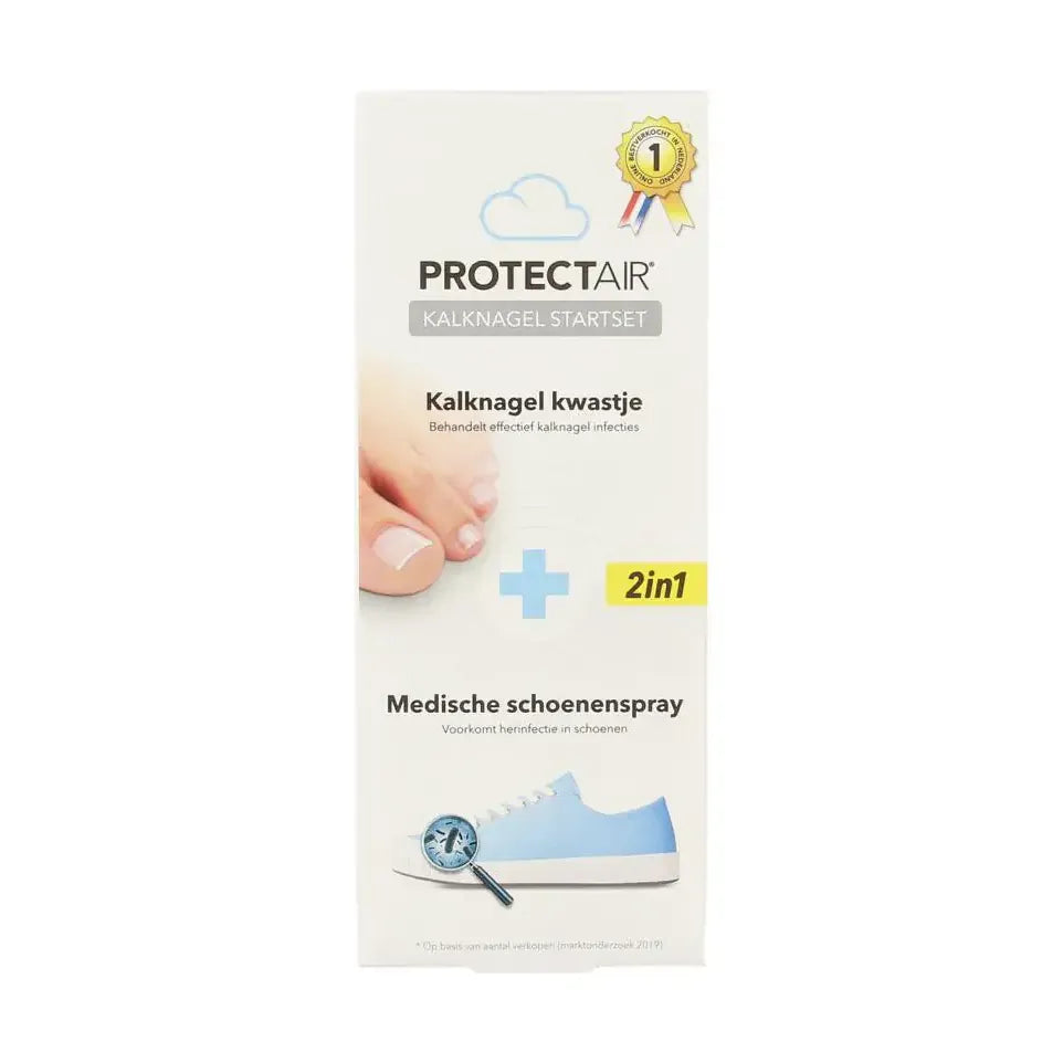 Protectair Kalknagel startset kalknagelkwastje en schoenspray