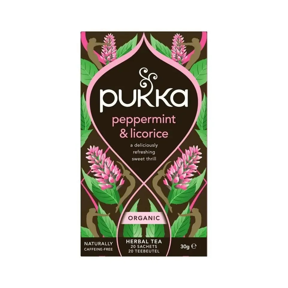Pukka Peppermint & licorice herb 20 zakjes