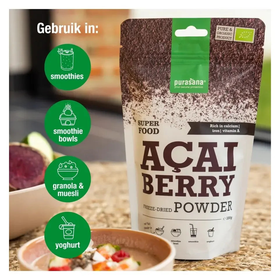 Purasana Acai bessen poeder 100 gram