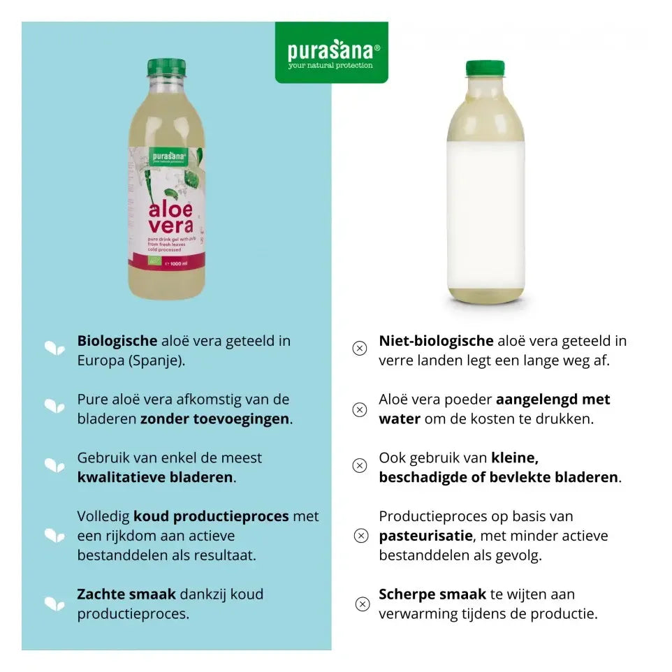 Purasana Aloe vera drink gel 1 liter