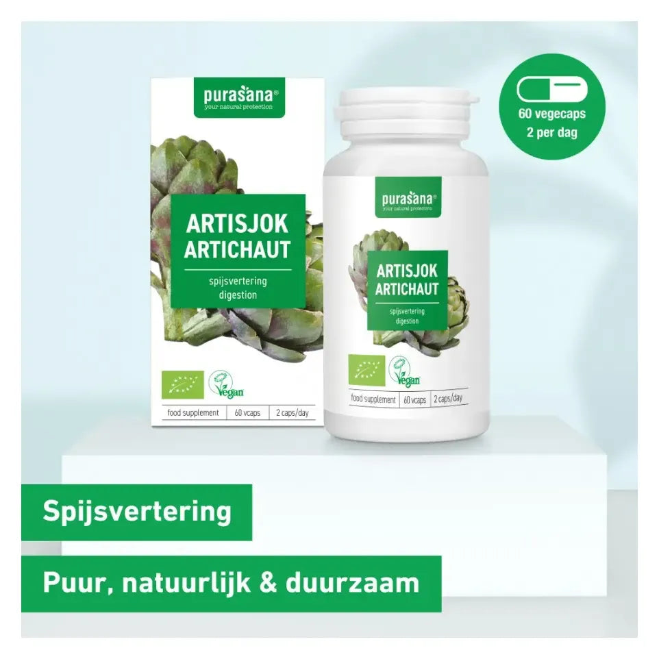 Purasana Artisjok extract bio 60 vcaps