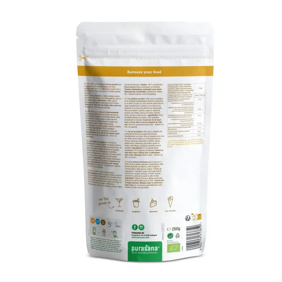 Purasana Bananen poeder 250 gram