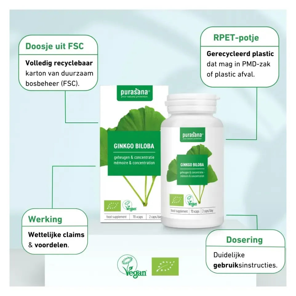 Purasana Ginkgo Biloba 70 vcaps