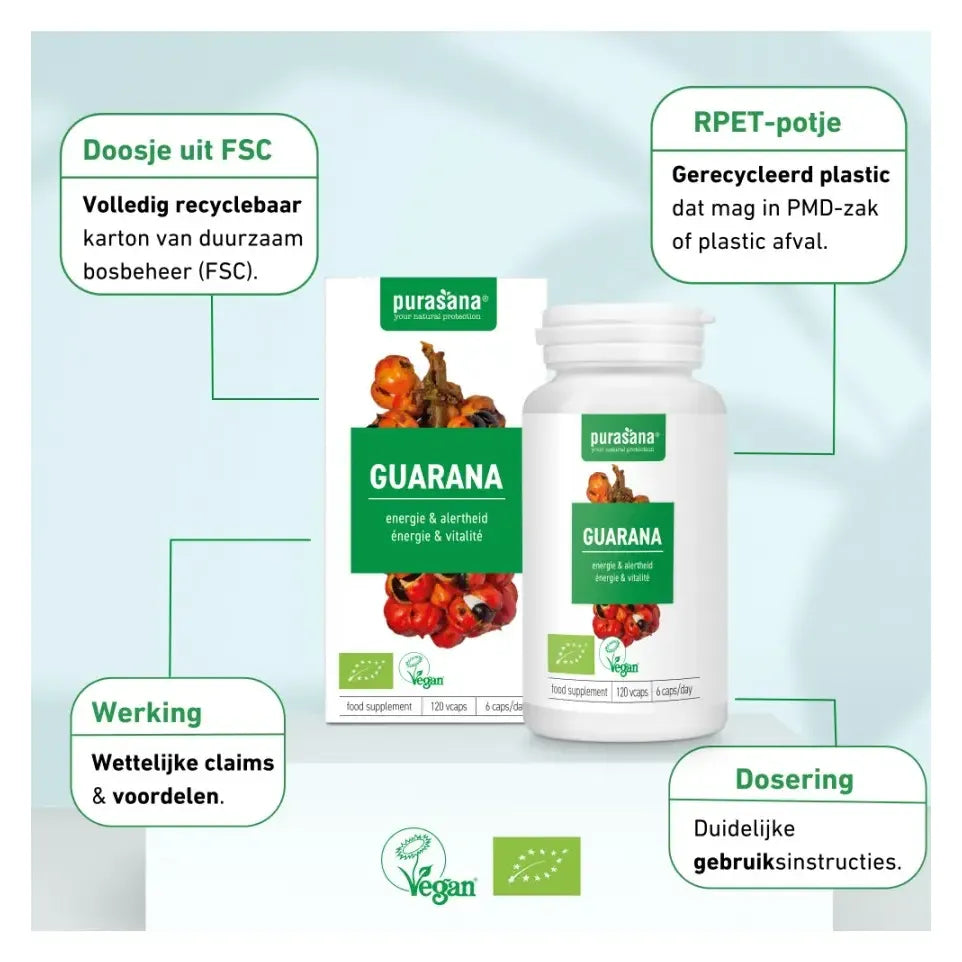 Purasana Guarana 120 vcaps