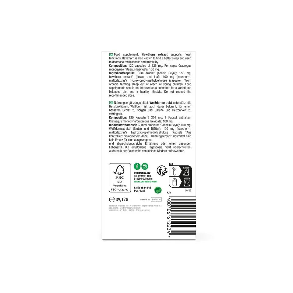 Purasana Meidoorn 120 vcaps