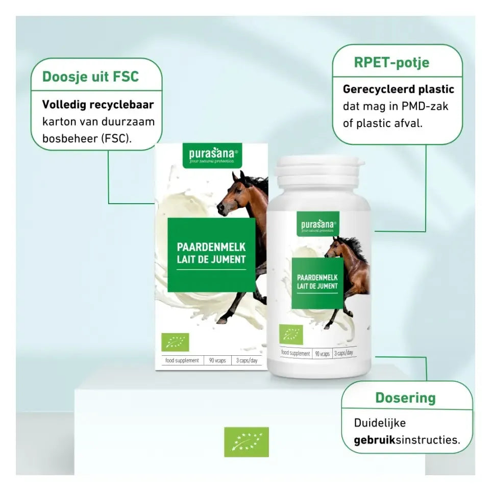 Purasana Paardenmelk 90 vcaps