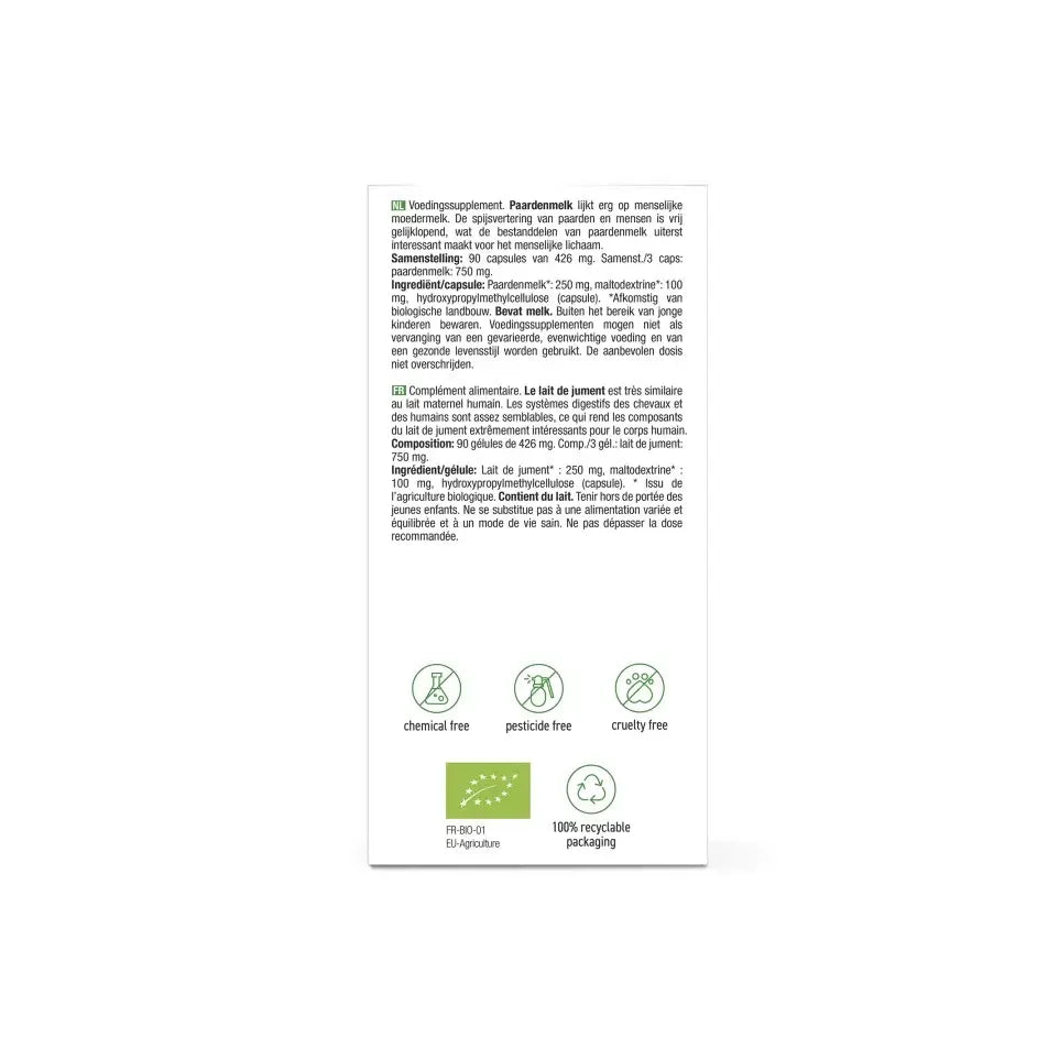 Purasana Paardenmelk 90 vcaps