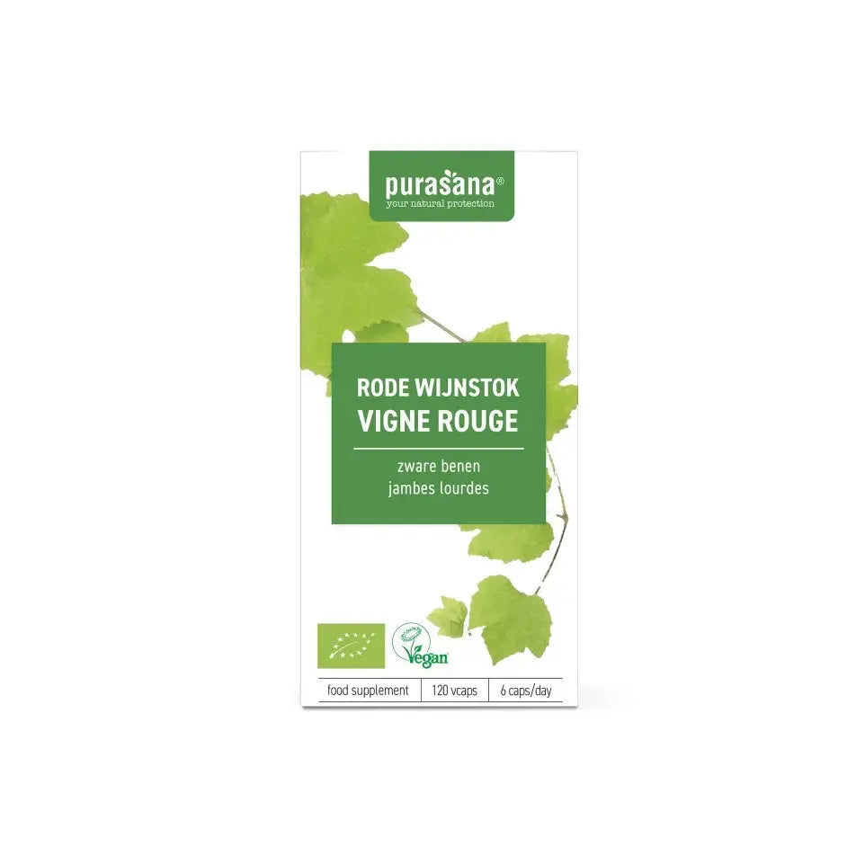 Purasana Rode wijnstok 120 vcaps